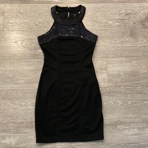 Elegant Black Egyptian Mini Dress